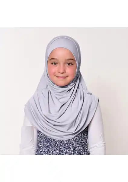 Zehranur Çocuklar İçin Pratik ve Şık Viskon Şal Eşarp 6-11 Yaş Kızlar İçin