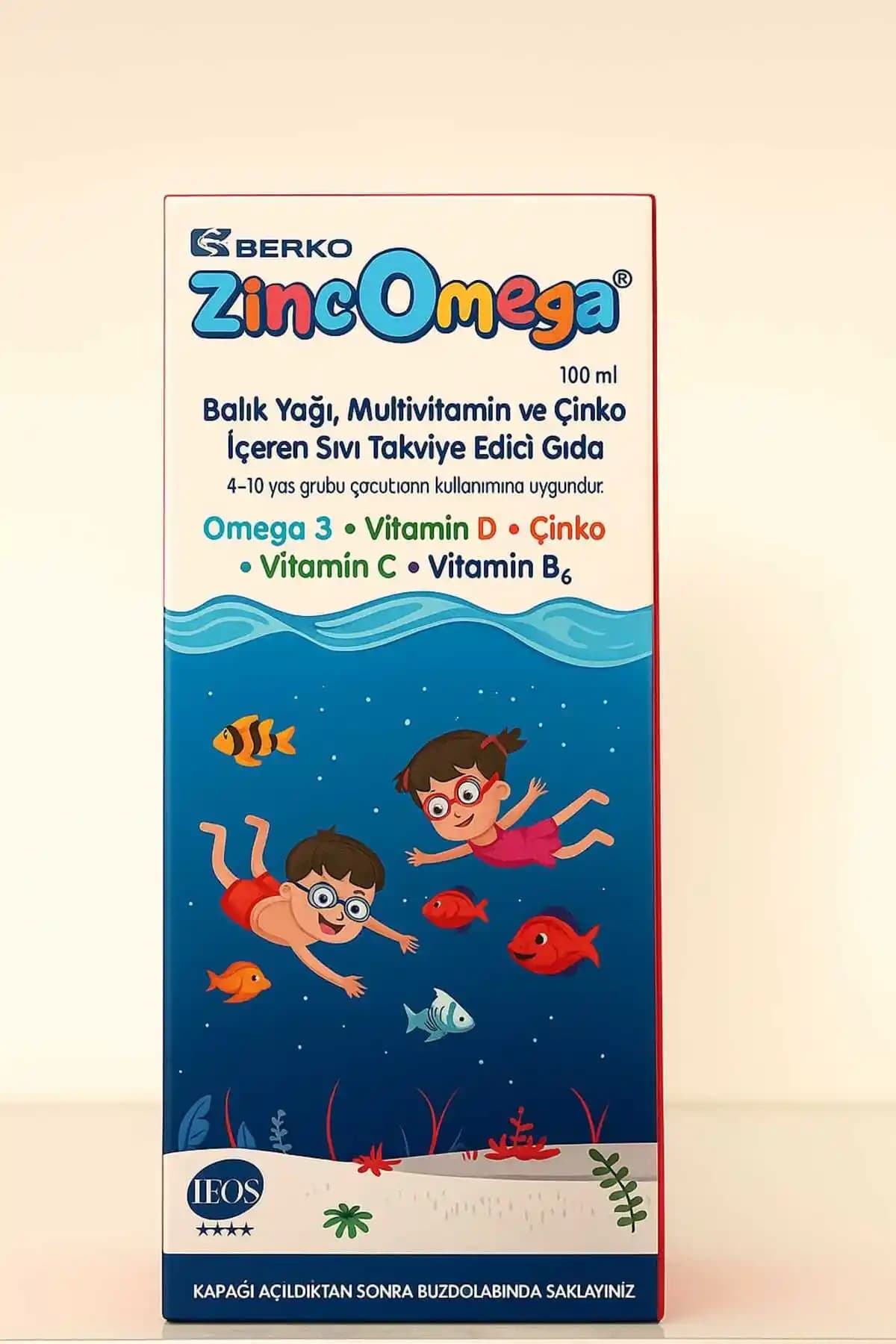 Zincomega Omega 3 Balık Yağı Şurubu: Sağlık ve Bağışıklık Destekleyici Takviye