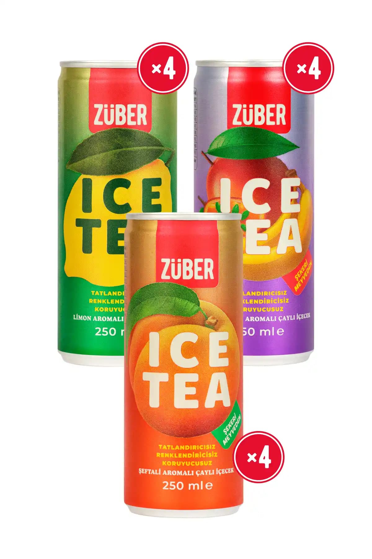 Züber Karma Ice Tea Paketi 250ml X 12 Adet Sağlıklı ve Ferahlatıcı Yaz İçeceği