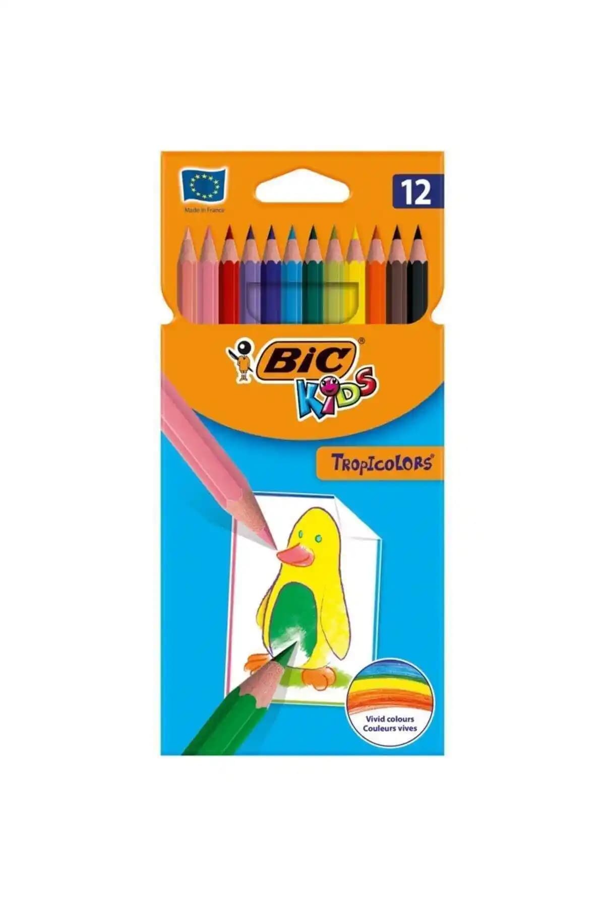 Bic Kids Tropicolor 12 Renk ve Genel Markalar 24'lü Kuru Boya Kalemleri Karşılaştırması