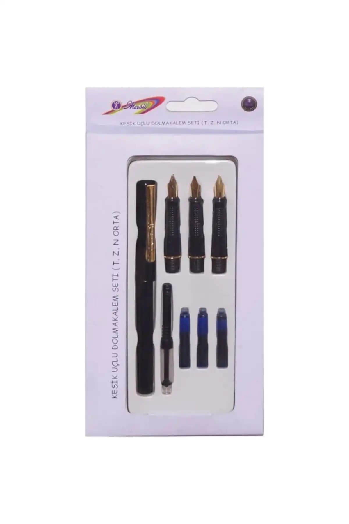 Bic Siyah Kullan At Dolma Kalem ve Masis Kesik Uçlu Dolmakalem Seti Karşılaştırması 2