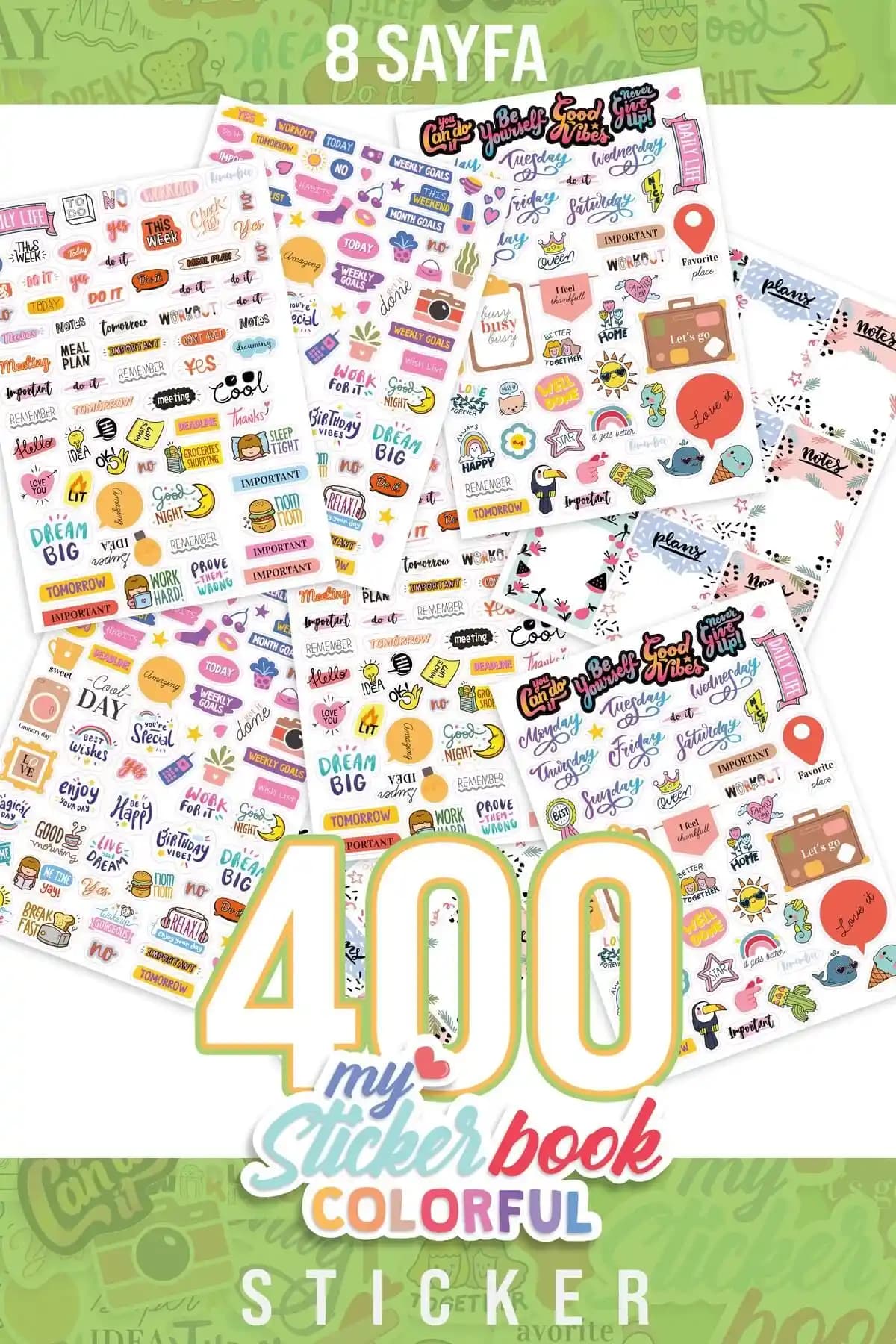 ColorTouch Renkli Sticker Book ve TUGİBU Haftalık Planlayıcı Karşılaştırması