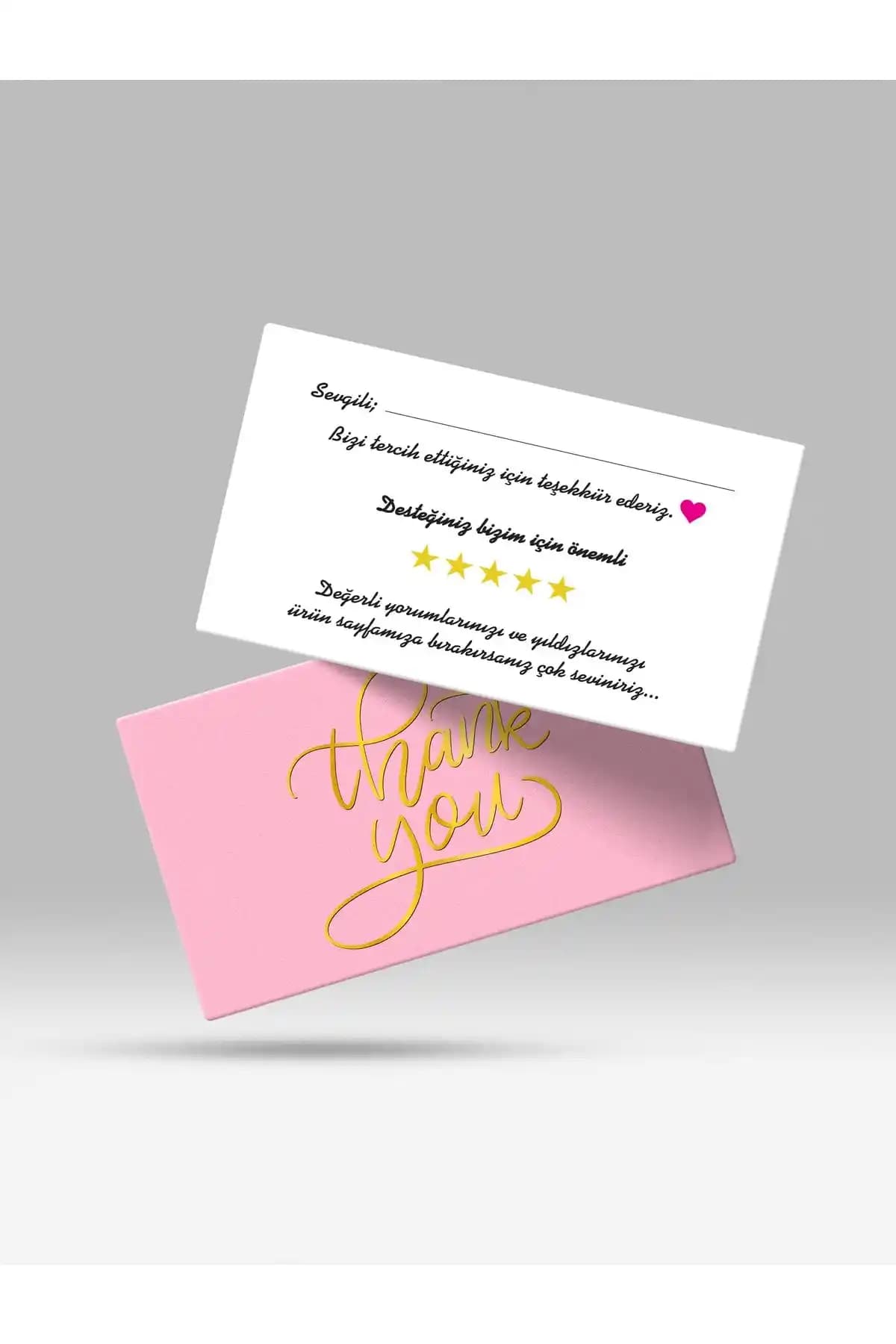 Hafsa Ticaret ve Rota Papers Teşekkür Kartları Karşılaştırması