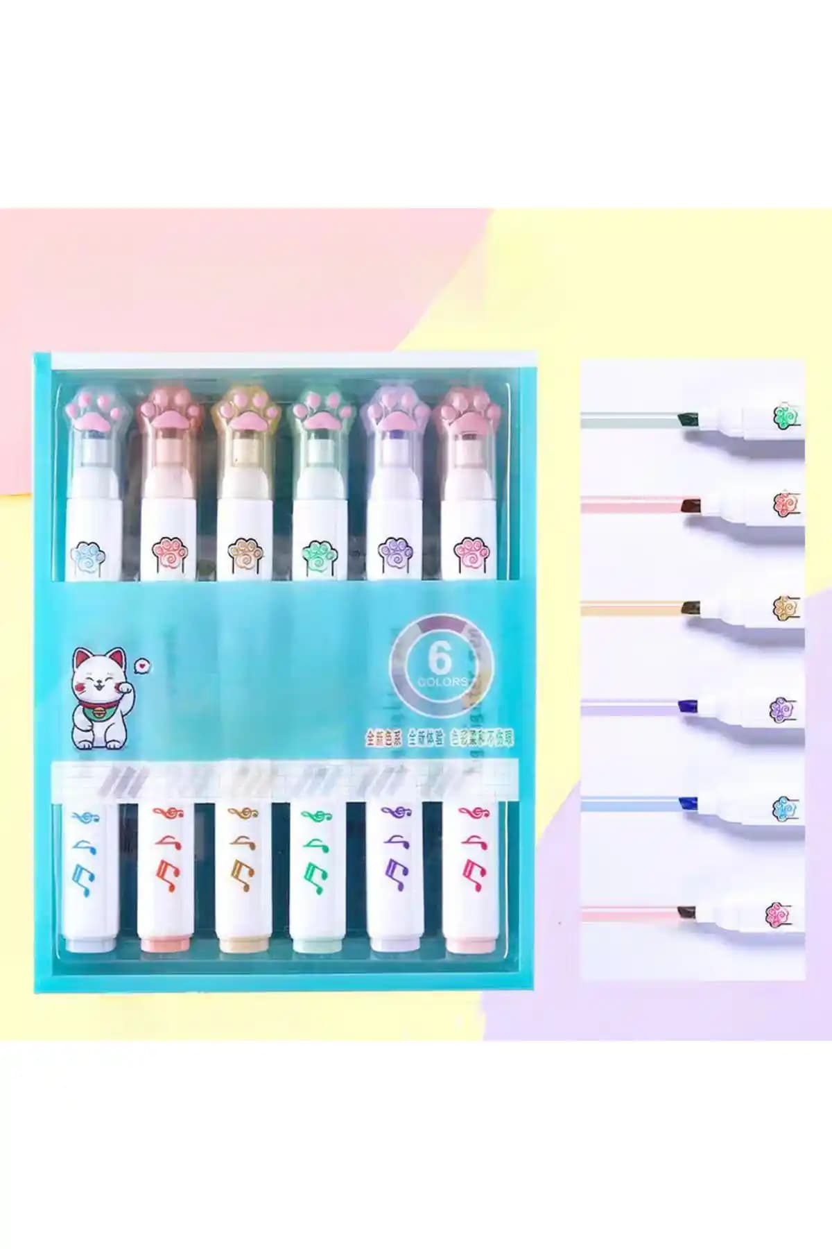 TOUCH SKETC Fosforlu Kalemler: Kedi Pati ve Soft Renkler Serisi Karşılaştırması