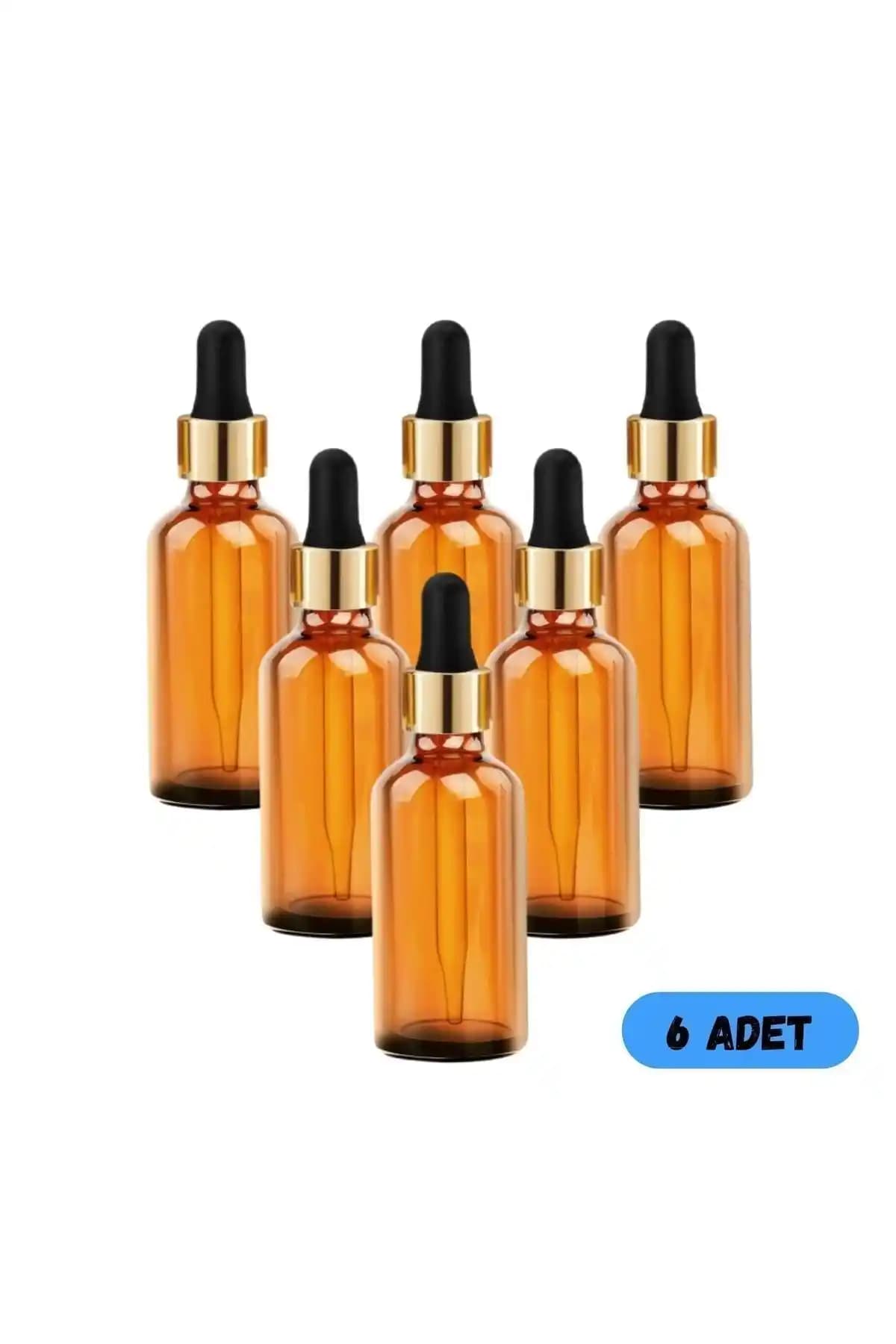 50 ml Cam Damlalıklı Amber Şişe Sağlık ve Kişisel Bakım İçin Güvenilir Saklama Çözümü