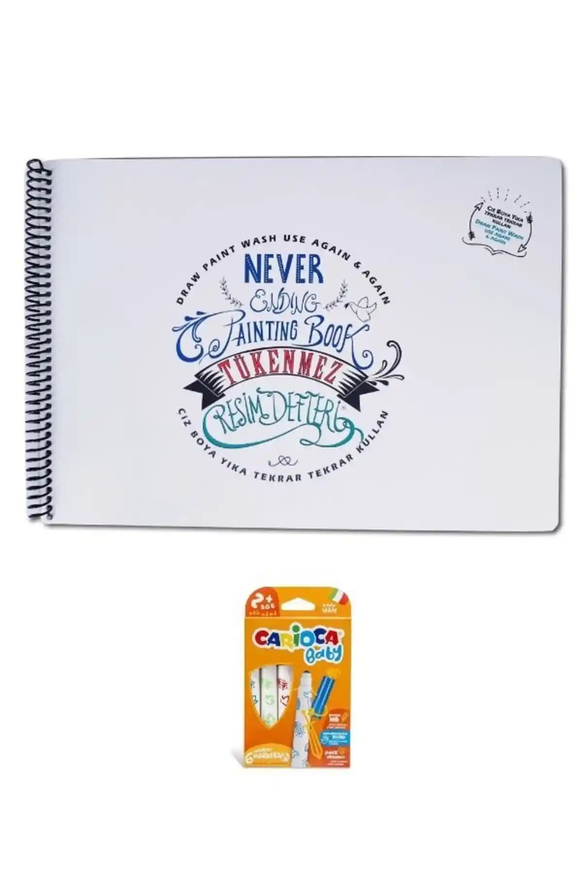 Akademi Çocuk Tükenmez Resim Defteri ve Carioca Boya Seti ile Yaratıcılığı Destekleyin