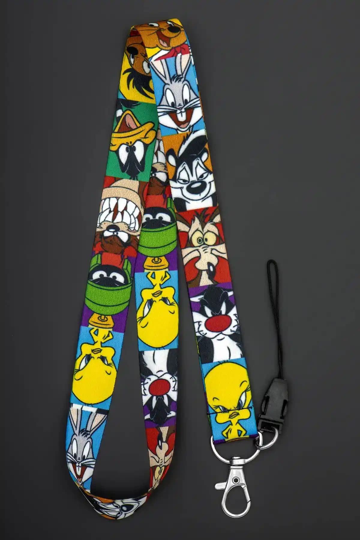 Apptakı Desenli Yaka Kartı ve Telefon Askısı Aksesuarı Şık ve Dayanıklı Tasarım