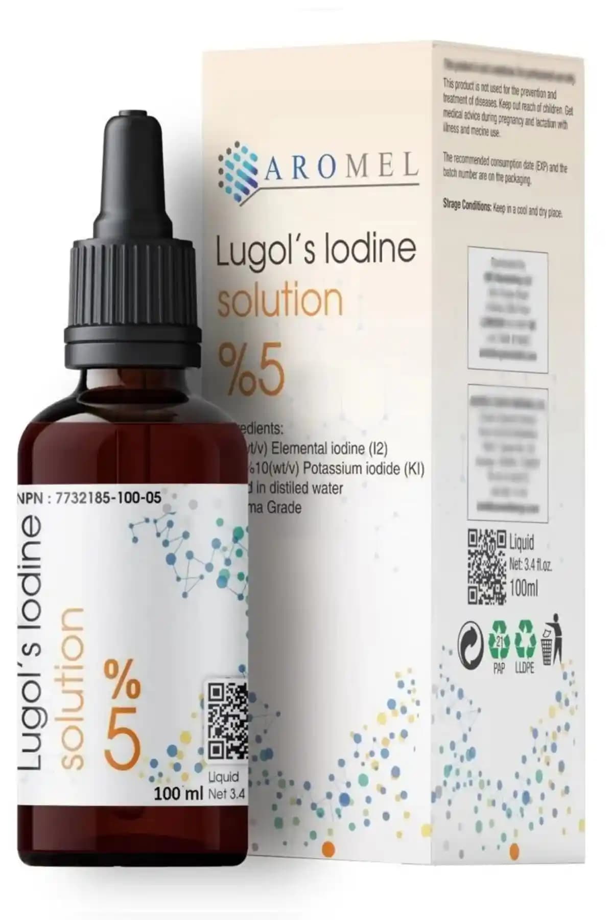 Aromel Lügol Çözeltisi %5 Antiseptik ve Bağışıklık Destekleyici Sağlık Ürünü