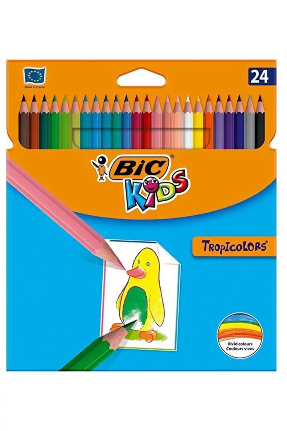 Bıc Kids Tropicolors Kuru Boya Kalemi: Çocuklar ve Gençler İçin Canlı Renkli Sanat Malzemesi
