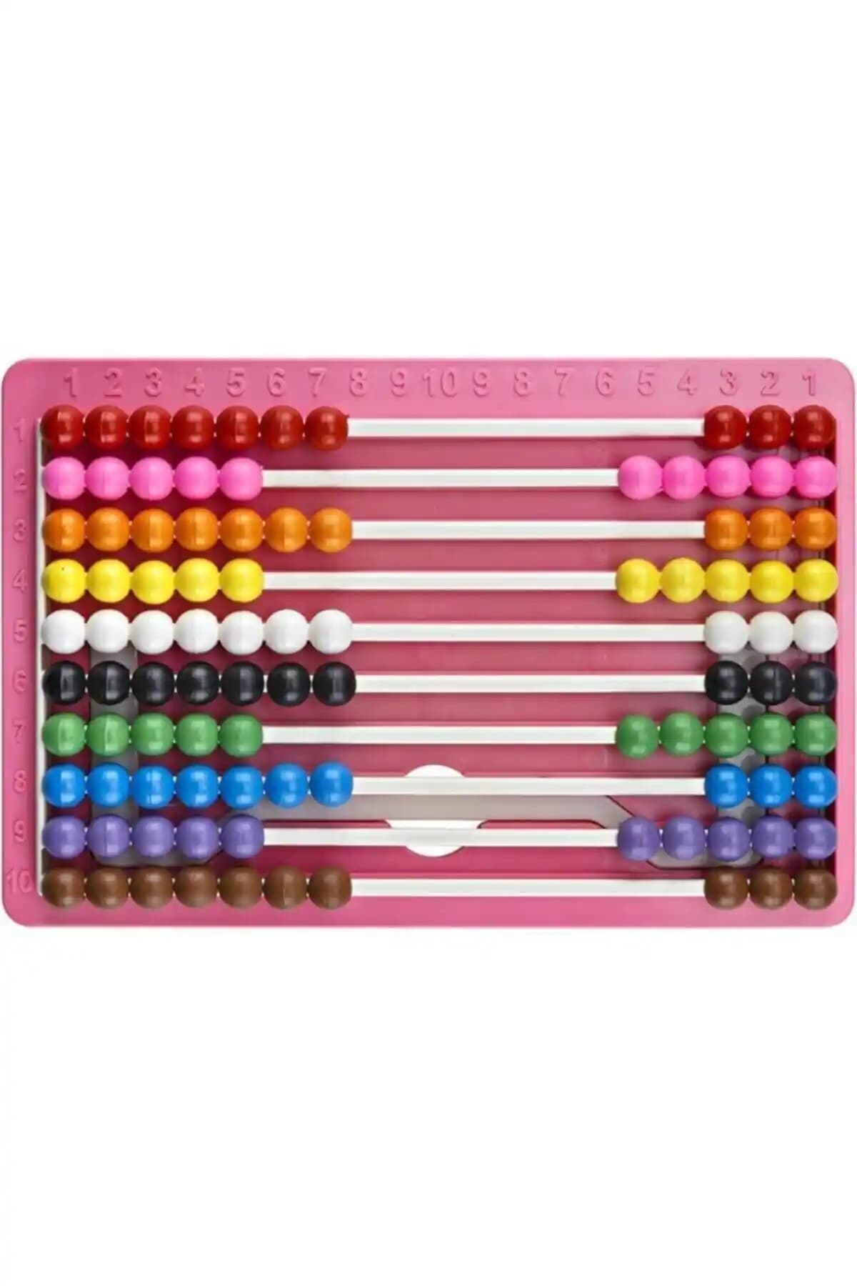 Brons Karslıoğlu Raylı Mishap Pembe Abaküs: Çocuklar İçin Eğlenceli Matematik Öğrenme Aracı