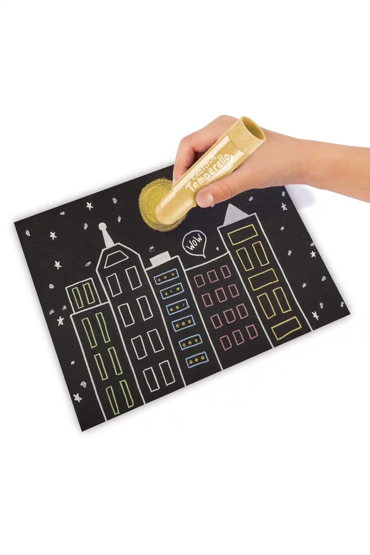 Carioca Temperello Metalik Poster Boya Kalemi 6'lı Set Yaratıcılığı Destekleyen Kaliteli Malzeme