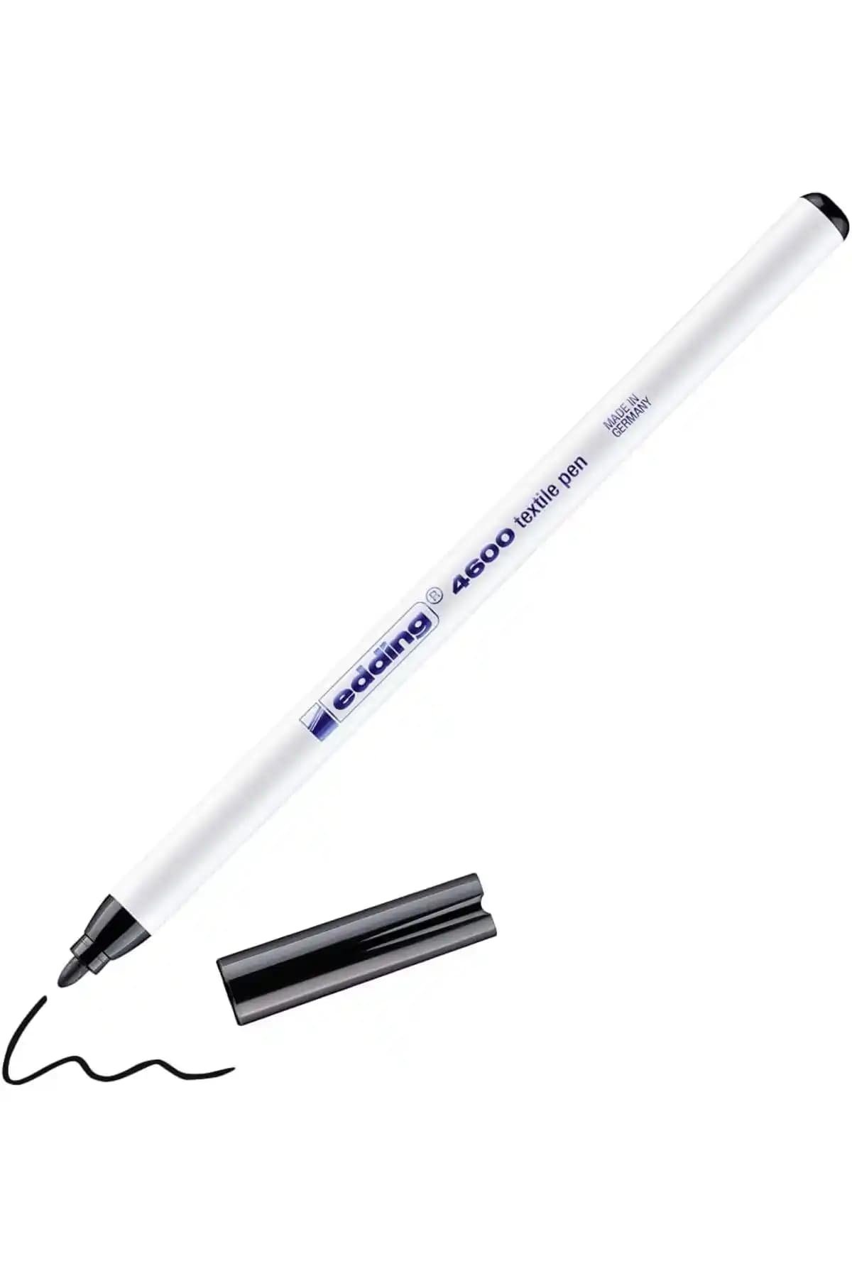 Edding 4600 1.0mm Siyah Kumaş Kalemi - Kalıcı ve Detaylı Tekstil Boyama Çözümü