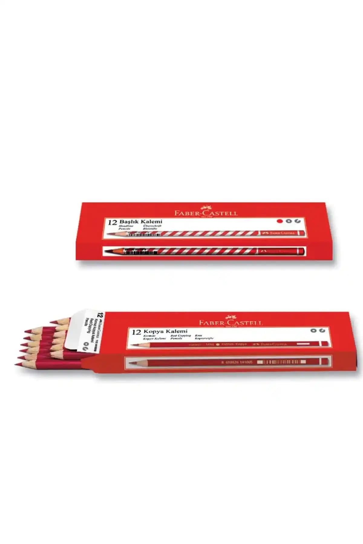 Faber Castell 12'li Kırmızı Kopya Kalemi - Yüksek Kalite ve Dayanıklılık