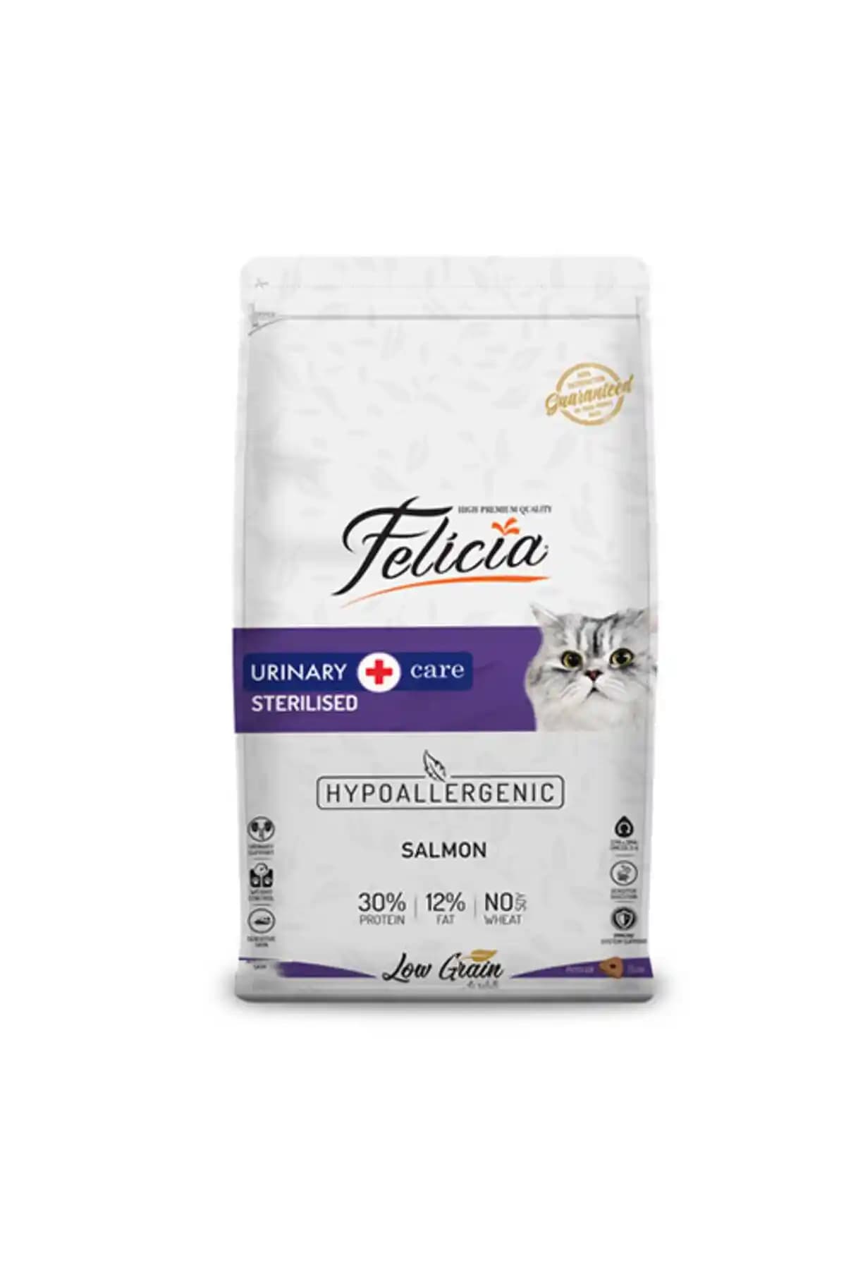 Felicia Hypoallergenic Urinary Somonlu Düşük Tahıllı Kedi Maması Sağlıklı ve Dengeli Beslenme İçin Uygun Alternatif