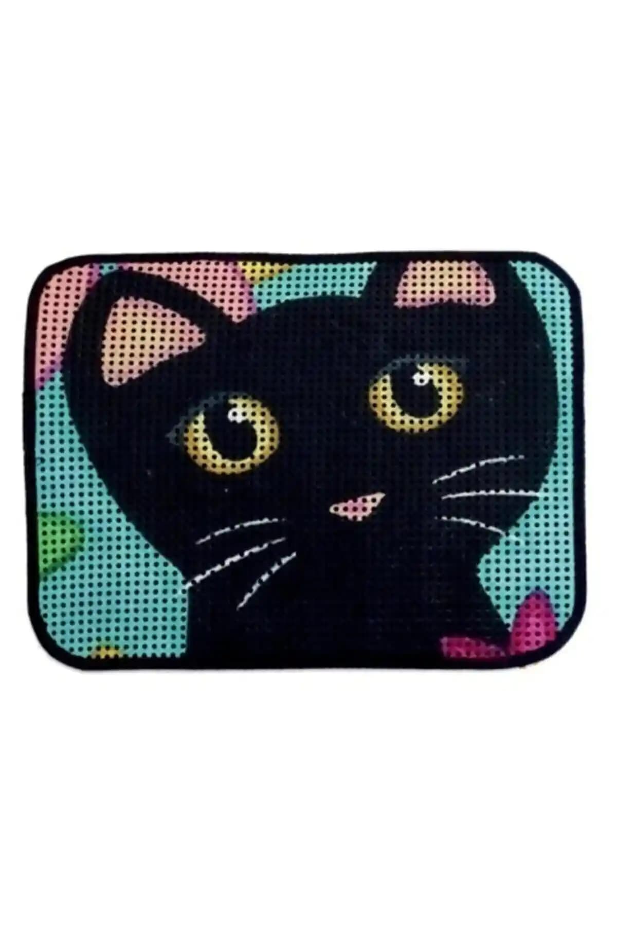 Genel Markalar Renkli Desenli Elekli Kedi Tuvalet Önü Paspası ile Temizlik ve Konfor Sağlayın