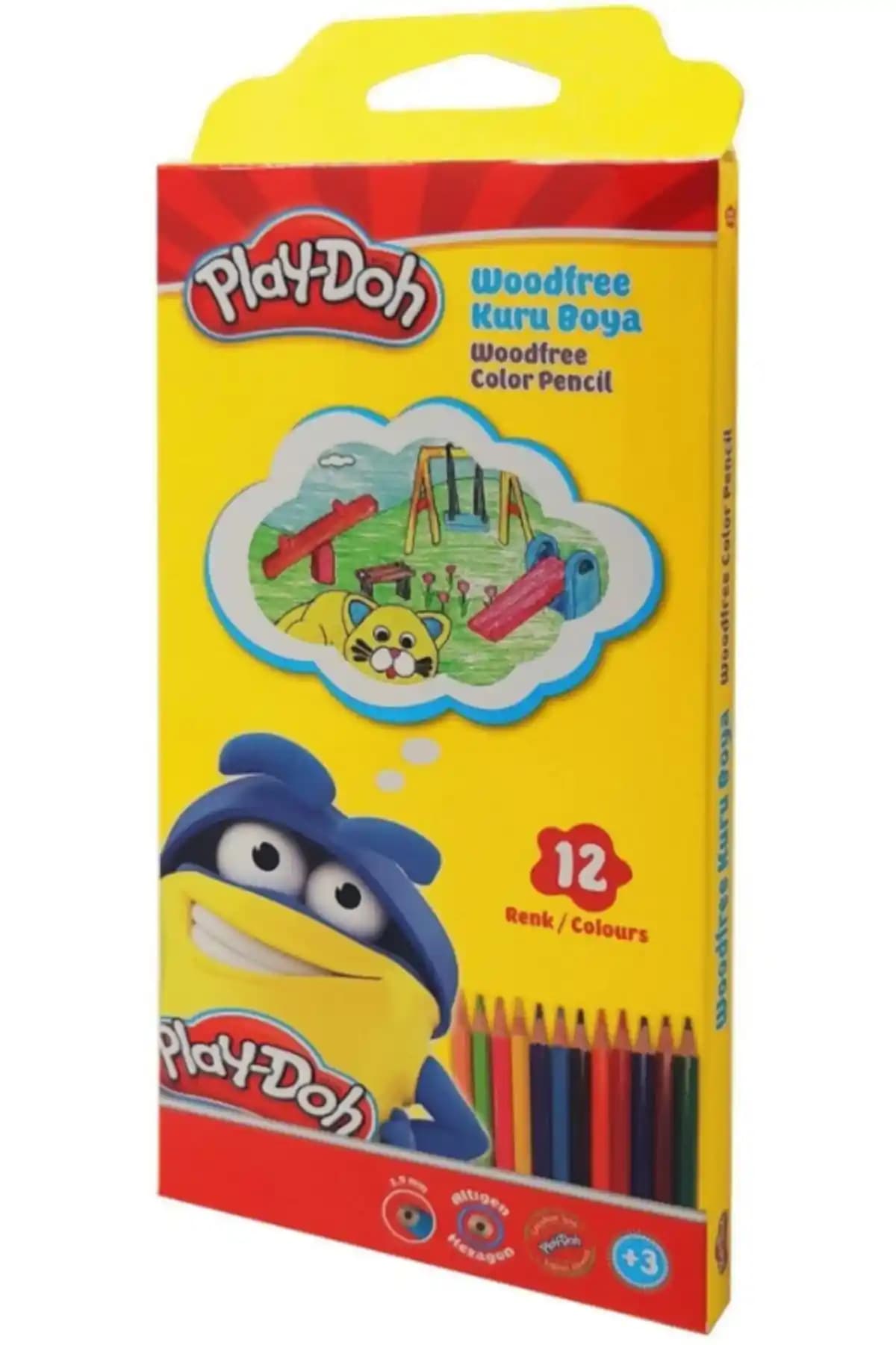 Hasbro Play-Doh Woodfree Kuruboya Seti Çocuklar İçin Güvenli ve Renkli Sanat Malzemeleri