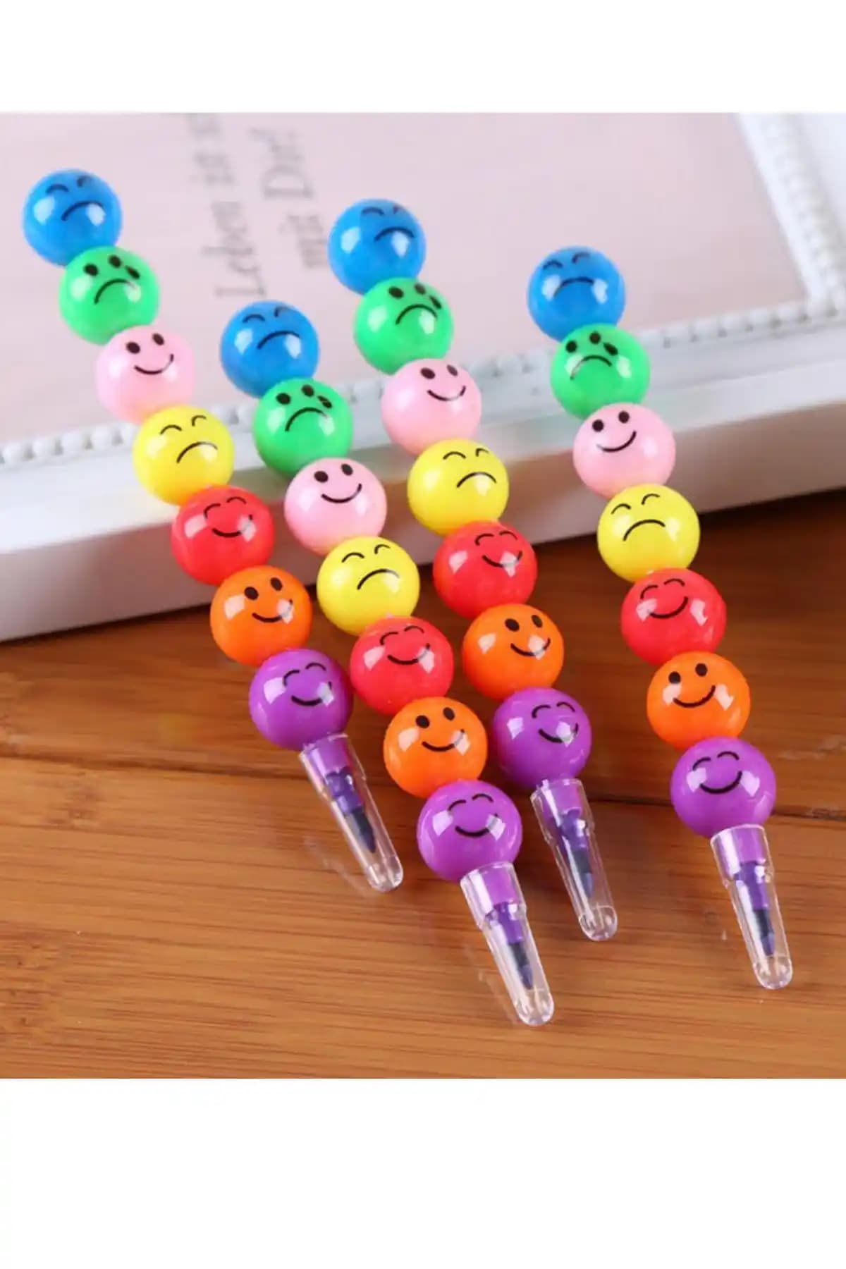 NaSaDAN Renkli Emoji Yumurtlayan Boya Kalemi Seti Çocuklar ve Yetişkinler İçin Eğlenceli Sanat Aracı