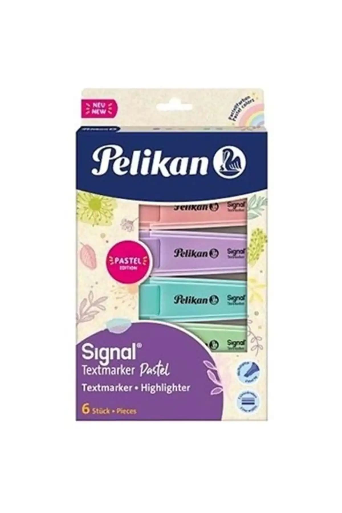 Pelikan 6'lı Pastel Fosforlu Kalem Seti Renkli ve Dayanıklı Yaratıcı Çalışmalar İçin