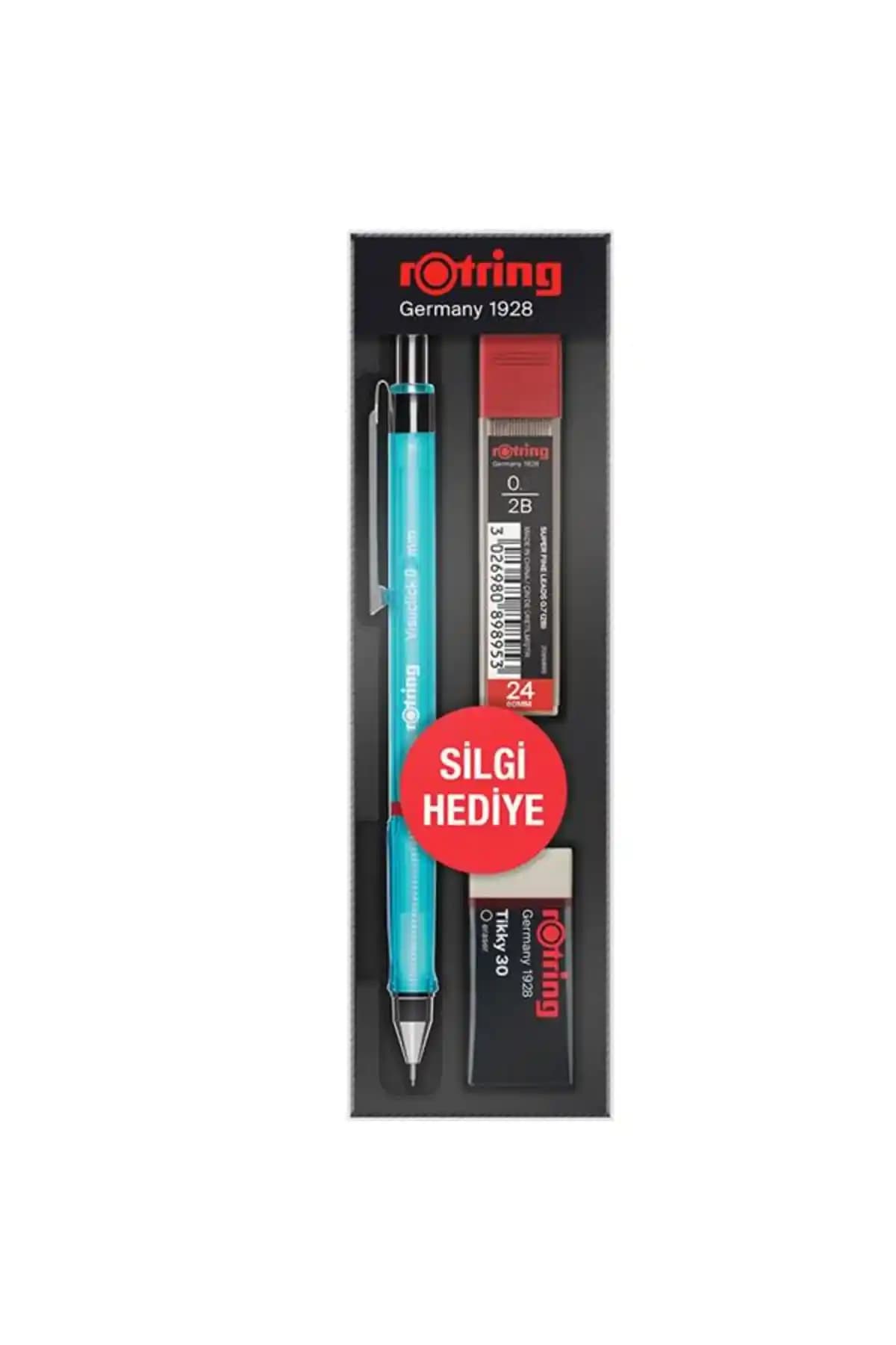 Rotring Okul Seti Visuclick Min Silgi 0,5 mm Mavi Kalem Türkiye Menşeli