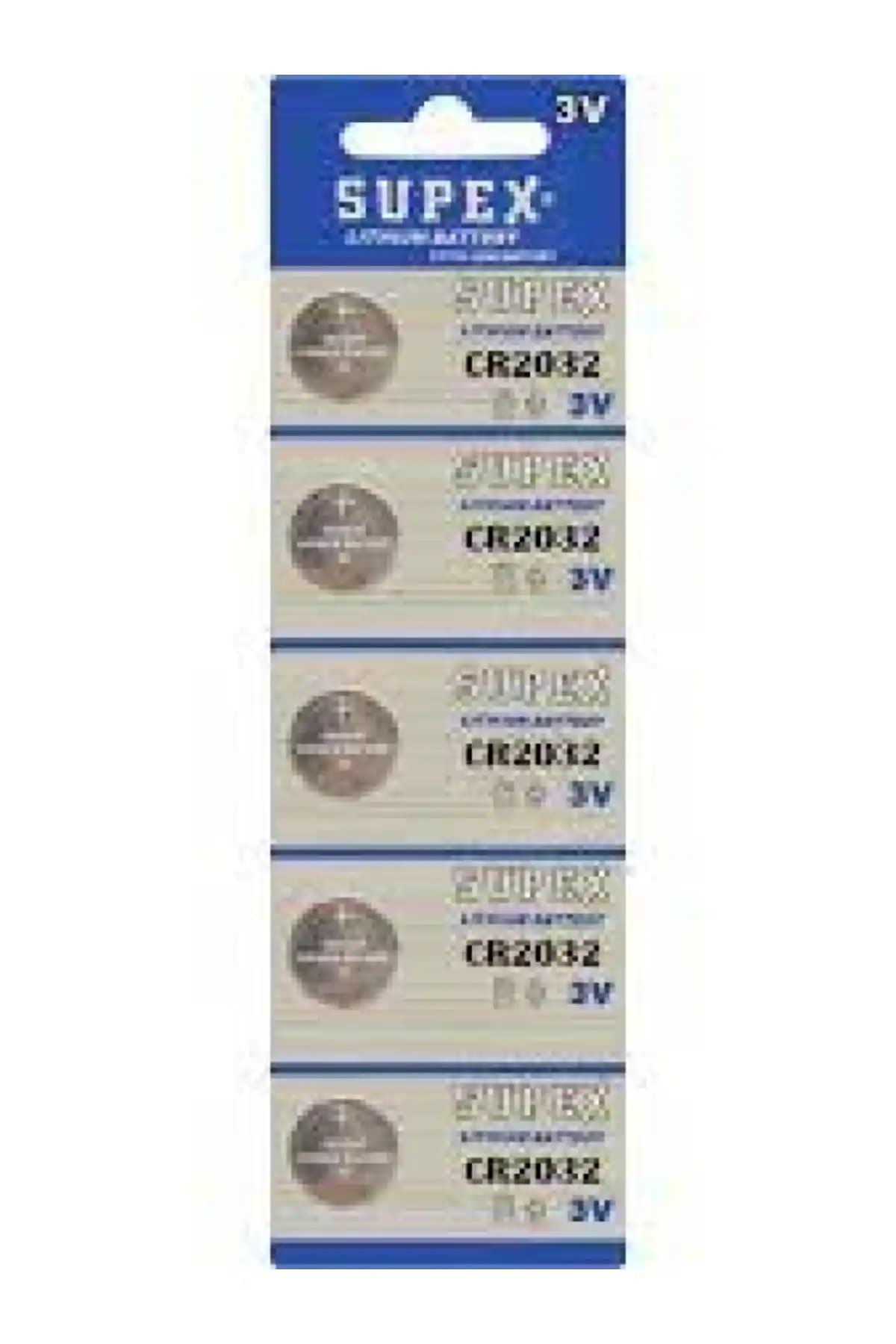 Supex CR2032 3V Lityum Pil: Güç ve Güvenilirlik Bir Arada