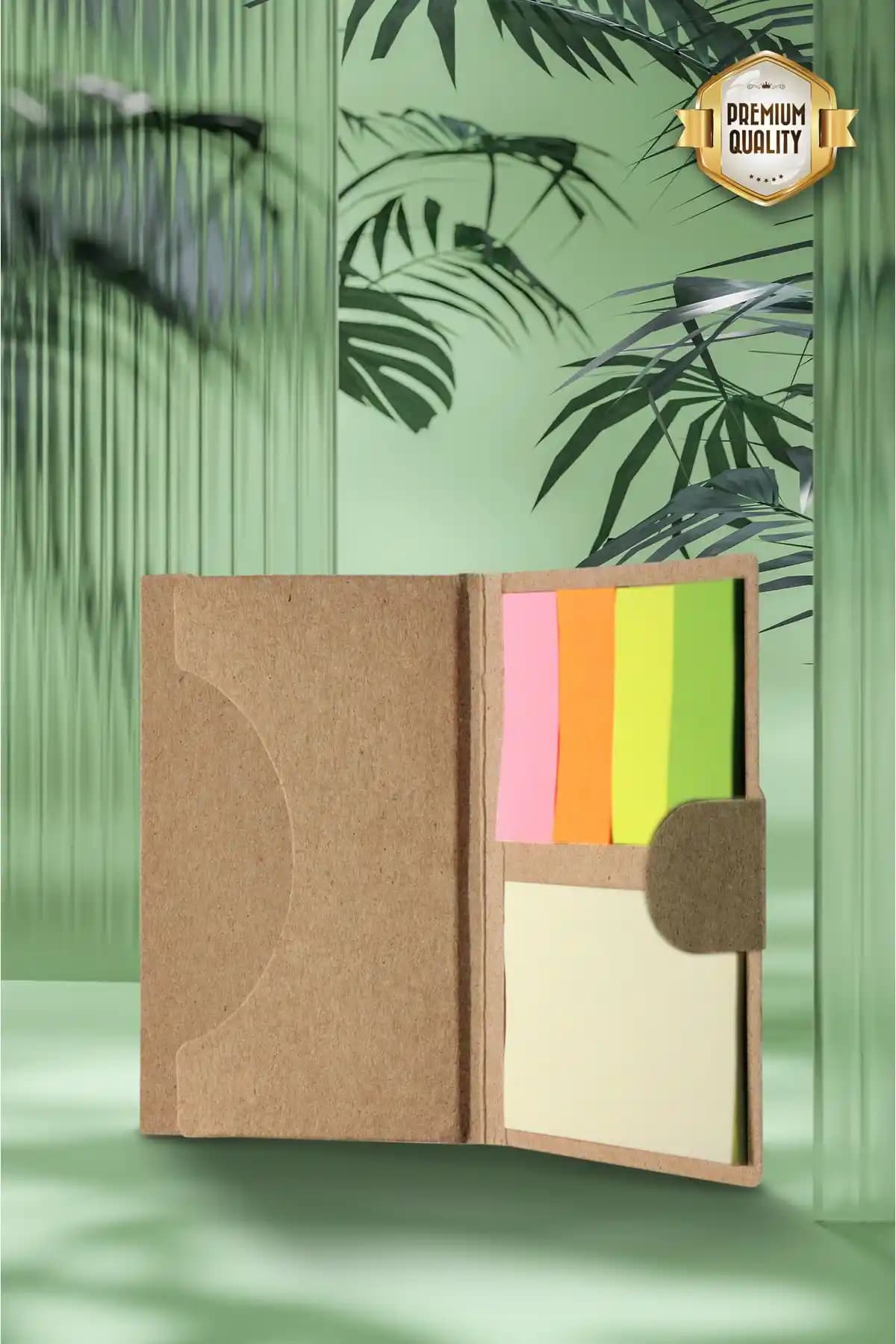 Tibbon Sticky Not Geri Dönüşümlü Mini Yapışkanlı Notlar 5 Parça Pratik ve Çevre Dostu