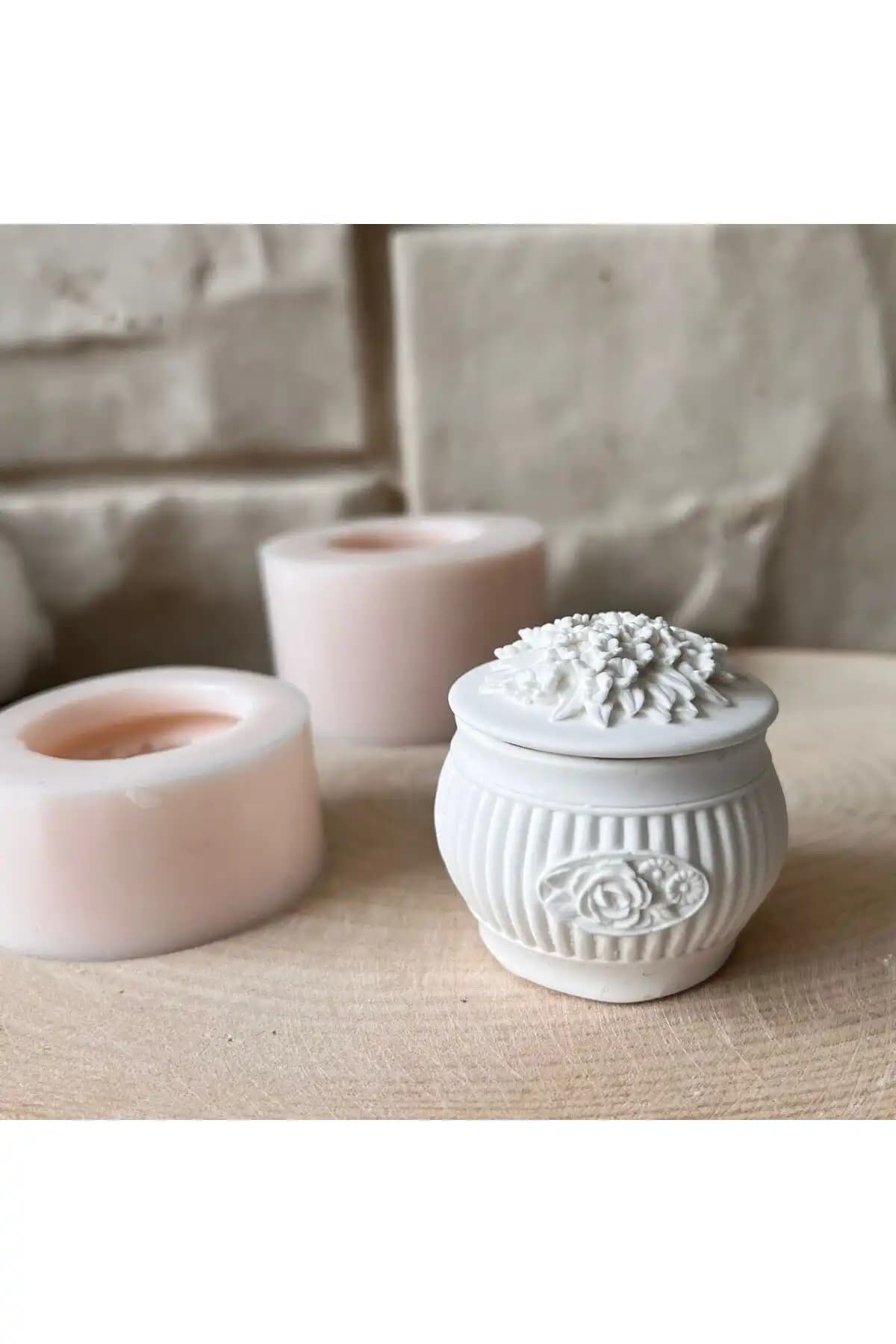 WAMMOLDS Çiçekli Kutu Silikon Kalıp: Çok Amaçlı Yaratıcı Döküm ve Şekillendirme Aracı