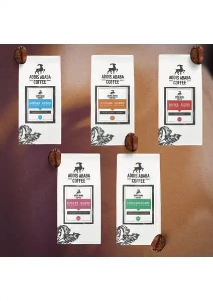 Addis Ababa Kahve Ürünleri Karşılaştırması: Sebata Blend ve 5X100 gr Orijinal Etiyopya Kahvesi 1