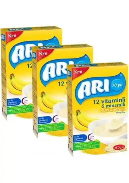 Arı Mama Sütlü-Muzlu: 12-24 Ay Çocuklar İçin Besleyici ve Lezzetli Devam Sütü