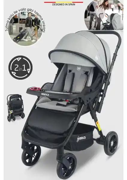 Baby Home 900 X3 Çift Yönlü Bebek Arabası Güvenli ve Konforlu Ulaşım İçin Uygun