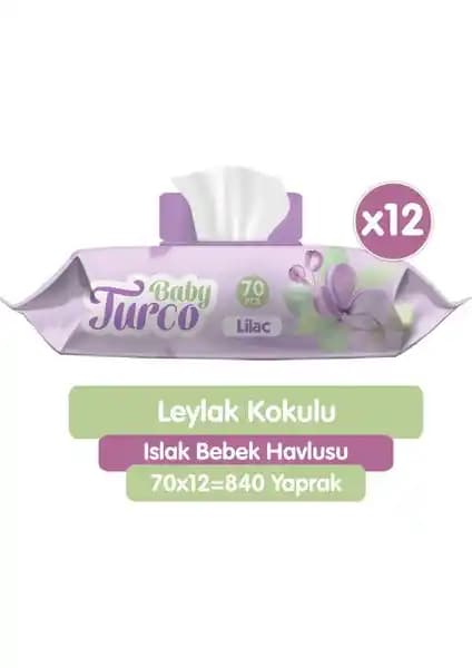 Baby Turco Leylak Kokulu Islak Bebek Havlusu: Hassas Ciltler İçin Doğal ve Ferah Temizlik Ürünü