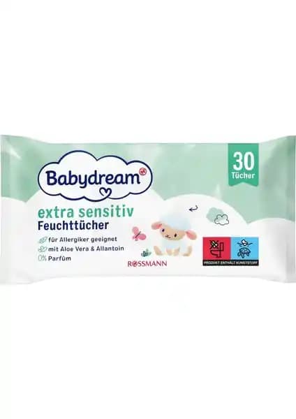 Babydream Bebek Islak Mendil Hassas Ciltler İçin Güvenli ve Dermatolojik Onaylı