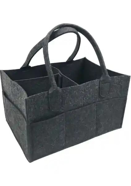 Bages Keçe Anne Bebek Bakım Çantası Düzenleyici Organizer Şık ve Pratik Çözüm