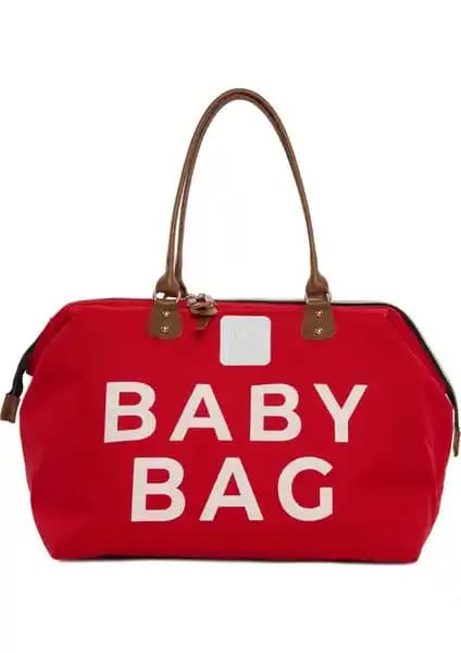 Bagmori Kırmızı Baskılı Bebek Bakım Çantası: Şık ve Fonksiyonel Günlük Kullanım İçin
