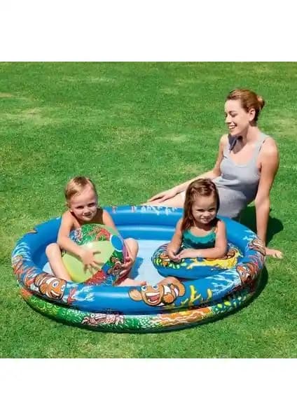 Bestway Intex 51 cm Beyaz Dondurma Desenli Şişme Simit: Güvenli ve Eğlenceli Su Oyuncağı