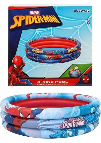 Bestway Spiderman 3 Halkalı Şişme Çocuk Havuzu Renkli ve Güvenli Yaz Eğlencesi İçin