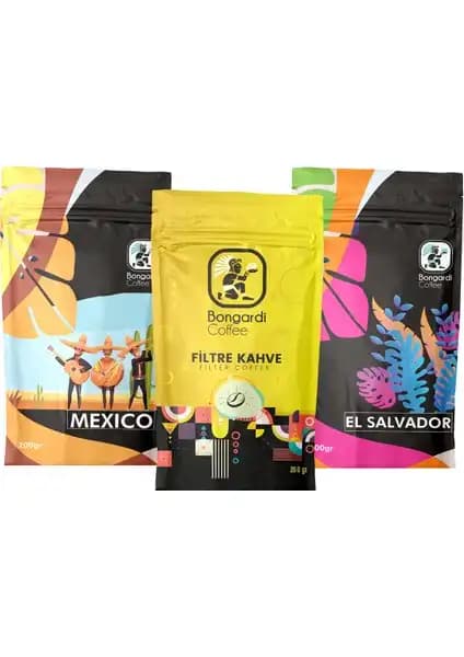 Bongardi Coffee Meksika ve Brezilya Kolombiya Filtre Kahve Setleri Karşılaştırması 1
