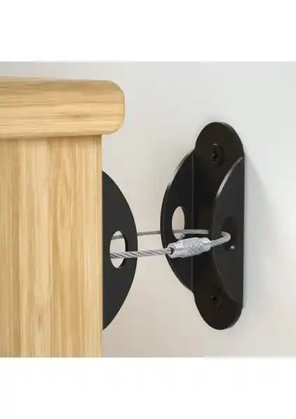 Çelik Halatlı Ağır Yük Deprem Güvenliği Dolap Sabitleme Aparatı Seti İncelemesi