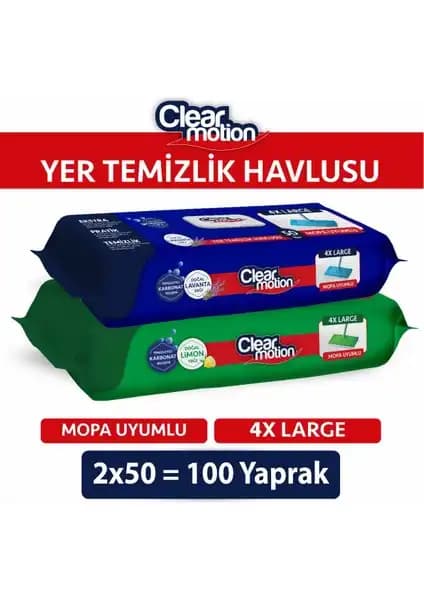 Clear Motion Yer Temizlik Havlusu: Yüksek Performanslı ve Pratik Ev Temizliği Çözümü