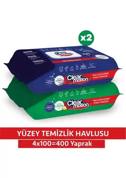 Clear Motion Yüzey Temizlik Havlusu: Pratik ve Etkili Ev Temizlik Çözümü