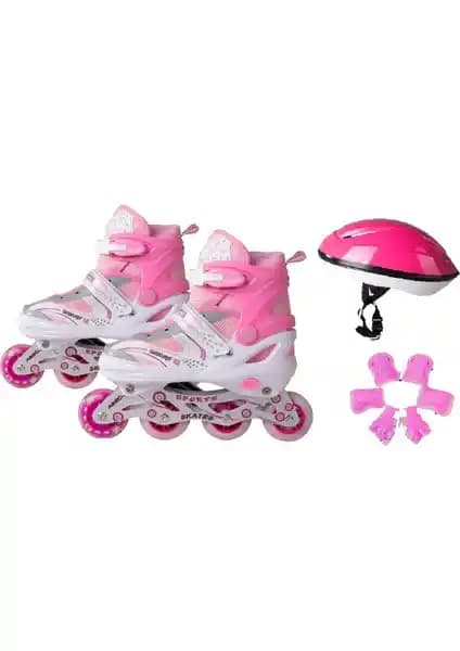 Çocuklar İçin Güvenli ve Eğlenceli Işıklı Paten Seti - Çok Yönlü Kullanım ve Dayanıklı Tasarım