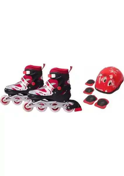 Çocuklar İçin Işıklı Yarı Profesyonel Paten Seti Güvenlik ve Eğlence Bir Arada