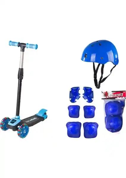 Cool Wheels LED Işıklı 3 Tekerlekli Mavi Twist Çocuk Scooterı Güvenli ve Eğlenceli Kullanım