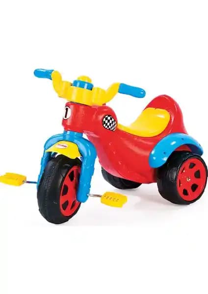 Dolu Süper Bisiklet Kırmızı: Çocuklar İçin Güvenli ve Eğlenceli Tasarımlı Bisiklet Modeli