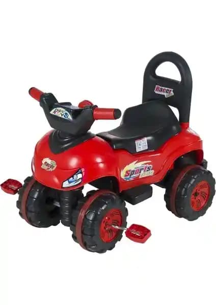 Enhoş Toys Kırmızı Pedallı ATV Çocuk Arabası Güvenli ve Eğlenceli Oyun Deneyimi
