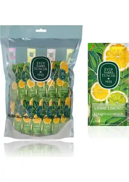 Eyüp Sabri Tuncer Çeşme Limonu Kolonyalı Mendil: Pratik Hijyen ve Ferahlık Sunar