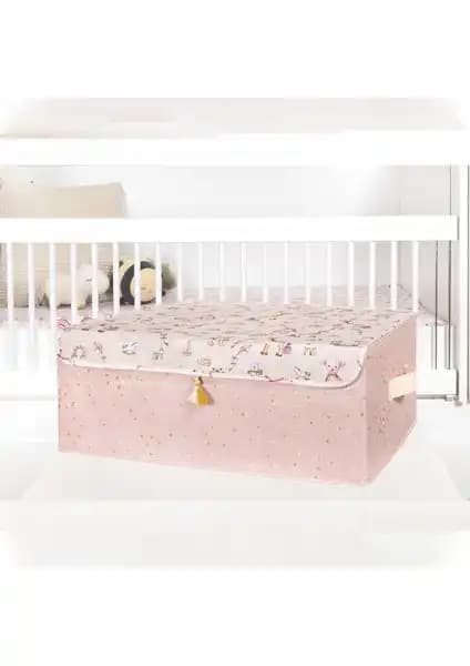 Faiend Baby Çok Amaçlı Püsküllü Kapaklı Kutu Bebek Odası Düzeninde Pratik ve Şık Çözüm