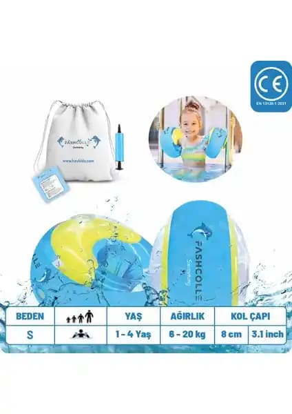 Fashcolle Small Beden Şişme Deniz Kolluğu Çocuklar İçin Güvenli ve Konforlu Yüzme Deneyimi