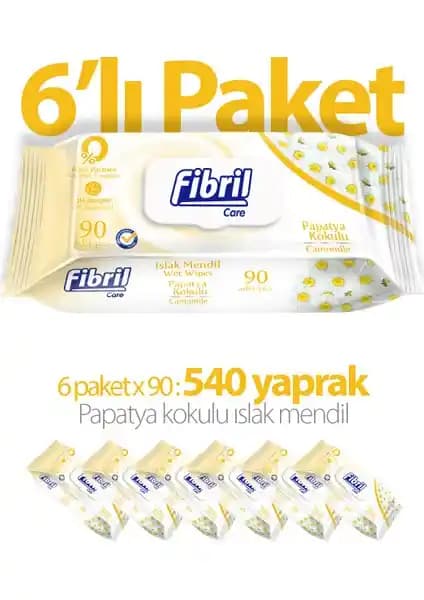 Fibril Papatya Sensitive Islak Mendil: Doğal ve Cilt Dostu Temizlik Ürünü