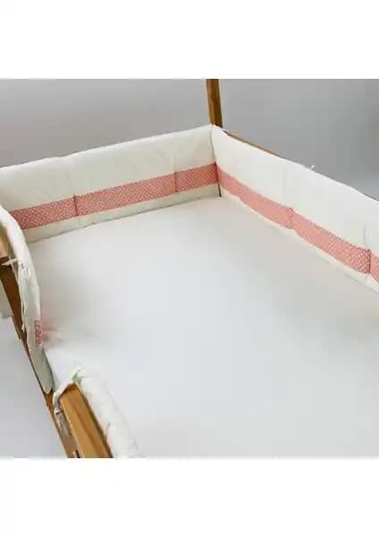 G&G Baby Ekru Pembe Montessori Yataklar İçin Yan Koruma Seti Güvenlik ve Estetik Birlikte