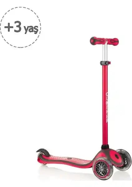 Globber Primo Plus Kırmızı Çocuk Scooteru Güvenli ve Ayarlanabilir Tasarım